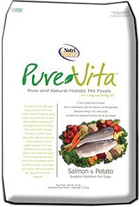 Dry Dog Food With Seafood Recipe:Pure Vita Dry Dog Food - Salmon & Potato - 15 lbs