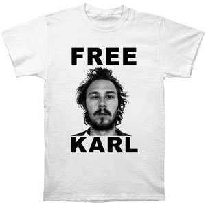 WORKAHOLICS -- FREE KARL -- MENS TEE