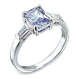 Women's Rosette Light Amethyst CubicZirconia Ring, Size: 5-10
