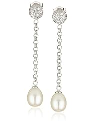 Bella Pearl Dangling Chain Earrings