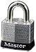 # 3 Master Lock --Individually Keyed-- Black Bumper (3/4 Shackle) Individually Keyed ...
