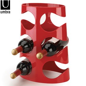 Umbra Grapevine Acrylic Wine Rack, Red