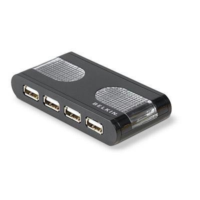 USB 2.0 7PORT Lighted Hub Blk