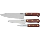 LamsonSharp 3-pc. Chef's Knife Set- Stamped/ Rosewood Handle