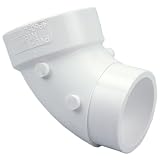 Buy NIBCO 4807-2 Series PVC DWV Pipe Fitting, 90 Degree Elbow, Spigot x Hub