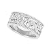 14K White Gold Floral Design Wedding Band - Sizes 6-8. No half sizes.