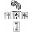 Universal BHC144 Soss Invisible Barrel Hinge