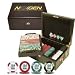 Customizable EDGE SPOT NEXGENT Poker Chips w/Mahogany Case