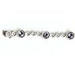 14K White Gold Tanzanite and Diamond Bracelet