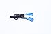 Zoom UltraVibe Speed Craw-Pack of 12 (Black/Blue Claw, 3.5-Inch)