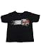 Mis Tee V-Us – Toddler Boys Short Sleeve Firetruck T-Shirt, Black