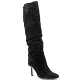 Isola Mocha Womens Size 7.5 Black Suede Fashion Knee-High Boots EU 38.5