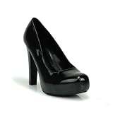High Heel Platform Pump Black Patent