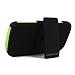 For Kyocera Hydro Edge C5215 CellularvillaTM Black/Green 3PC 3-in-1 Hard and Soft Kickstand Case with Holster Belt Clip. (Black/Green)