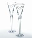 Waterford Wishes Love and Romance Flutes, Set of 2