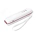 BAKTH 3000mAh Mini Portable Power Bank for Smart Phones White and Red