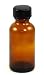 3 Pack Amber Bottle with Cap 1 oz