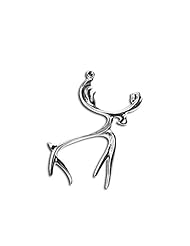 Sterling Silver Moose Western Range and Wilderness Necklace Pendant. Made in USA.