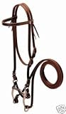 WEAVER LEATHER BROWBAND BRIDLE SET WESTERN SHOW TACK DELUXE BRIDLE LEATHER SET