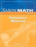 Math Course 3 Solution Manual (Course 1 2 3)