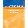 Saxon Math, Course 3: Solutions Manual