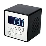 K�nig MP3-Stereolautsprecher mit Wecker, schwarz - 