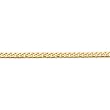 14-karat-gold Domed Curb Chain Bracelet 9"
