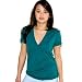 American Apparel - Tri-Blend Short Sleeve Deep V-Neck, Tri-Evergreen, XS