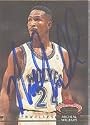 Michael Williams, Minnesota Timberwolves, 1992 Topps Stadium Club Autographed Card