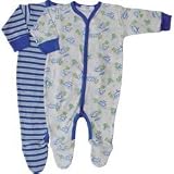 Under the Nile Organic Cotton Footie - Hippo Stripe or Print - Assorted Colors and Sizes