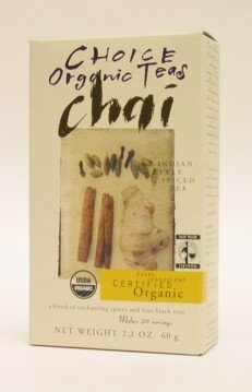 Choice Organic Teas Chai Organic Regular 2.1 oz ( Eight Pack) by CHOICE ORGANIC TEAS