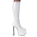 CANDY-2000 (CANDY-100), 6 1 2 Chunky Heel Knee Hi Boots, by Pleaser USA at Shoes by EHH