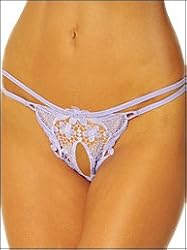 Picture Frame Open Front Thong Panty