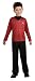 Star Trek Movie Child's Red Shirt Costume with Dickie and Pants, Small