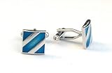 Cufflinks - Teal Lines