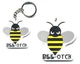 Transformers Bumblebee Beeotch Air Freshener AND Bee-otch Keychain Set