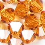 (20) 6mm TOPAZ SWAROVSKI 5301 Crystal Beads ~ Swarovski