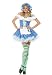 3PC Strawberry Shortcake Blueberry Girl Sexy Holiday Party Costume (Large-Blue/White)