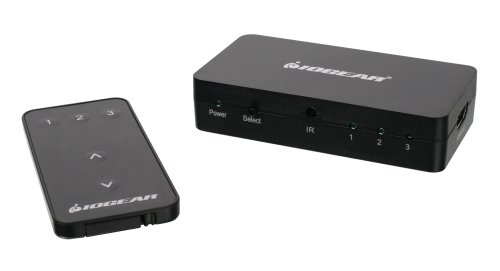 IOGear 3-Port HDMI Switch with Remote (Black)