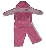 Chicago Cubs Infant Baby Girl Pink Two Tone Knit Hooded Jogging Suit