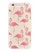 DECO FAIRY Compatible with iPhone 6 / 6s, Cartoon Anime Animated Rio Birds Flamingo Pink Bird Zootopia Secret Life of pets Jungle Book series Transparent Translucent Flexible Silicone Clear Cover Case