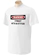 Warning: Gymnast with an attitude Adult Short Sleeve T-Shirt In Various Colors & Sizes