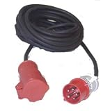 VERLÄNGERUNGSKABEL, 400 V, Phasenwender, 25 m Gummikabel H07RN-F5G1,5, 16A