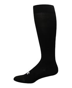 Men's HeatGear® Boot Sock Socks by Under Armour (Large/Black)