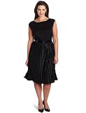 Jones New York Womens Pleated Dress