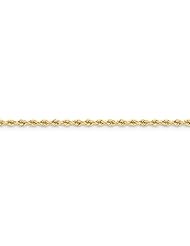 14k Yellow Gold 22in 3mm Handmade Regular Rope Necklace Chain. Metal Wt- 19.03g