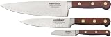 LamsonSharp 3-Piece Forged Kullenschliff Chef's Knife Set