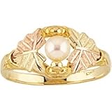 Beautiful! 10k Yellow-gold Black Hills Gold Women's Pearl Ring