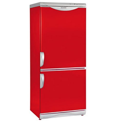 Severin KS 9849 Kühl-/Gefrier-Kombination, rot / EEK A: 288 kWh/Jahr / Kühlen: 170 Liter / Gefrieren: 61 Liter