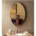Jensen 52WH184PV Metro Oval Frameless Medicine Cabinet with Beveled Mirror, 21-Inch by 31-Inch